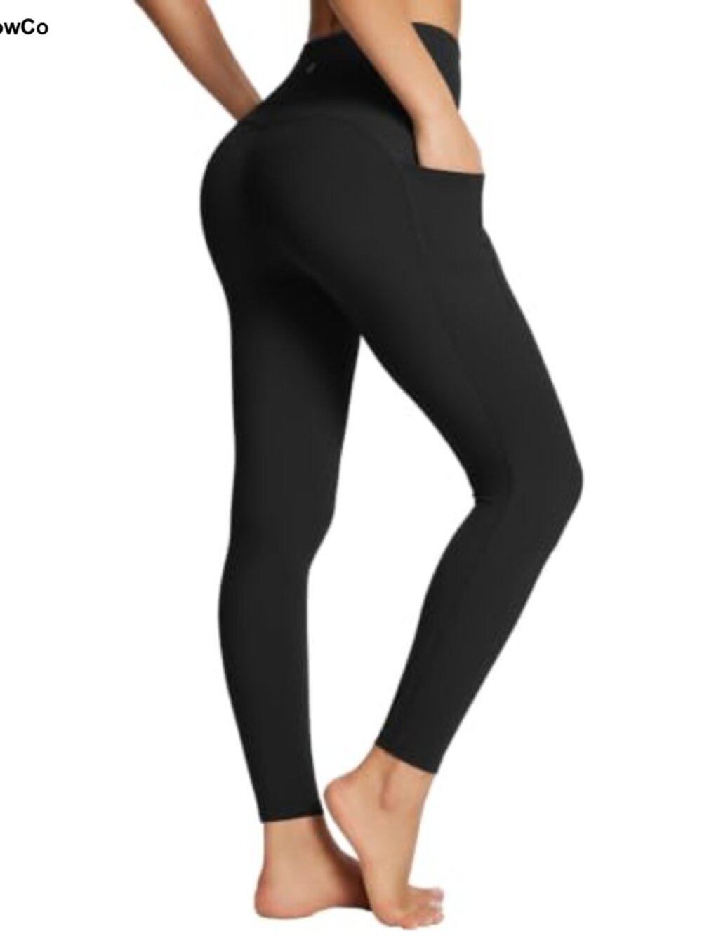 High Waisted Leggings with Pockets Tummy Control 7/8 Length Workout Yoga Pants